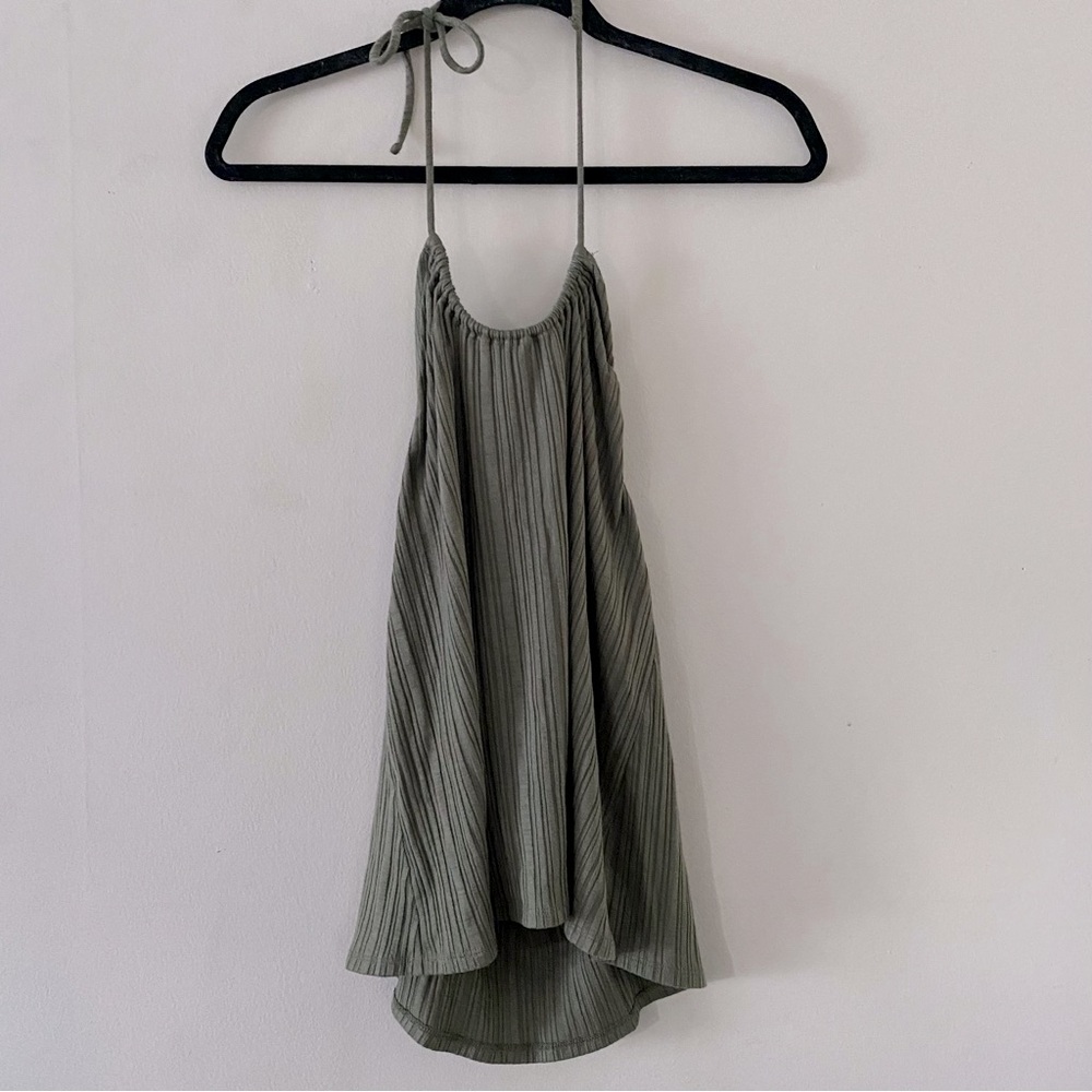 Everlane The Rib Soft Knit Halter Top EUC